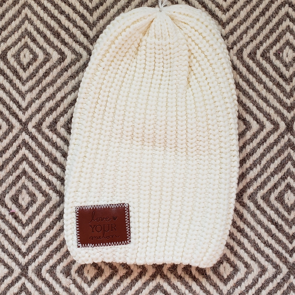 COPY - Love Your Melon cream winter hat